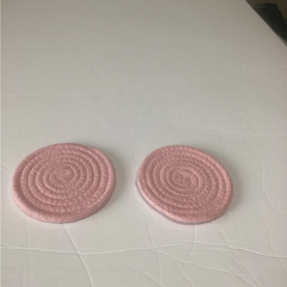 Pink Coasters Set of 2